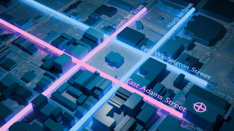 Sample street-level address records from the GeoPostcodes address database