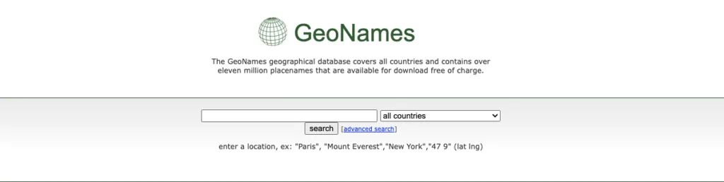 Geonames